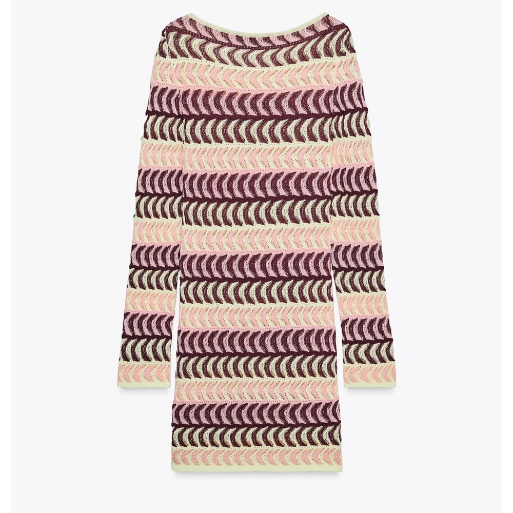 Chic Multicolor Knit Dress - Picture 4 of 4